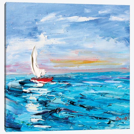 Sailboat Canvas Print #KRT129} by Karen Tarlton Canvas Print