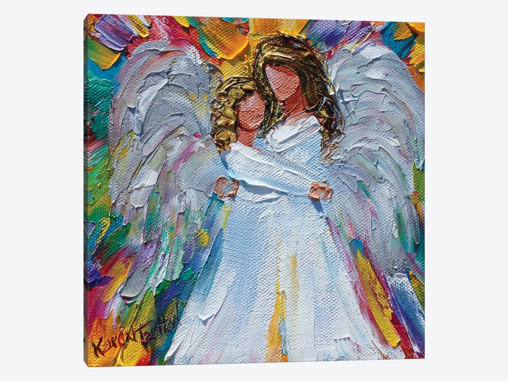 Angel Hugs by Karen Tarlton 1-piece Canvas Print
