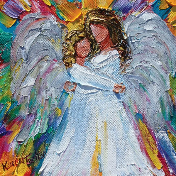 Current Day Impressionism: Angel Hugs by Karen Tarlton