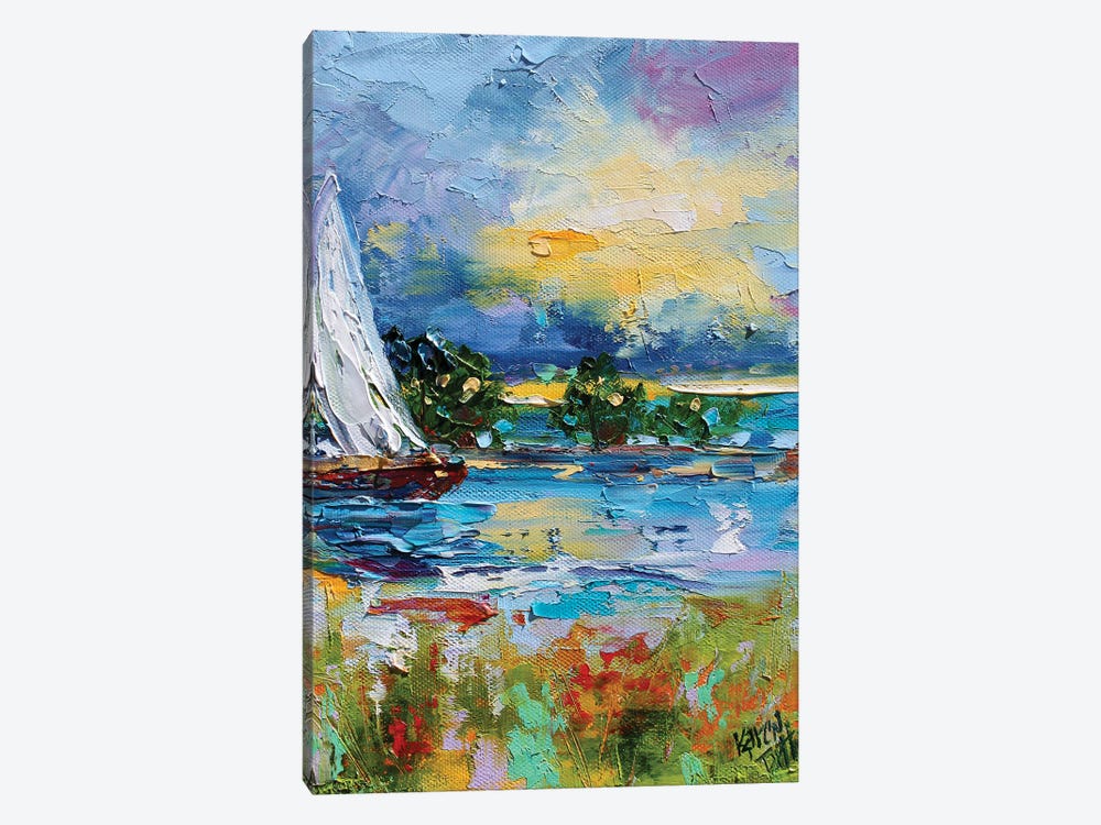 Sailing Into Sunset by Karen Tarlton 1-piece Art Print