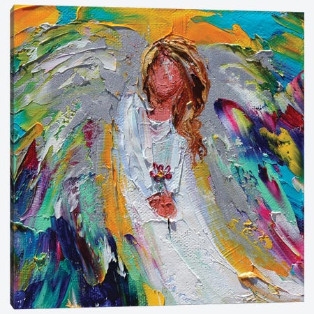 Spring Angel Of Joy Canvas Print #KRT140} by Karen Tarlton Canvas Print