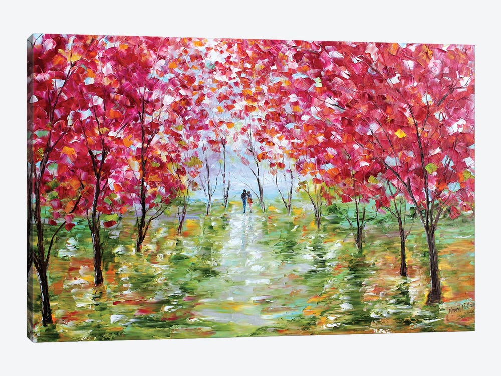 Spring Stroll by Karen Tarlton 1-piece Canvas Art Print