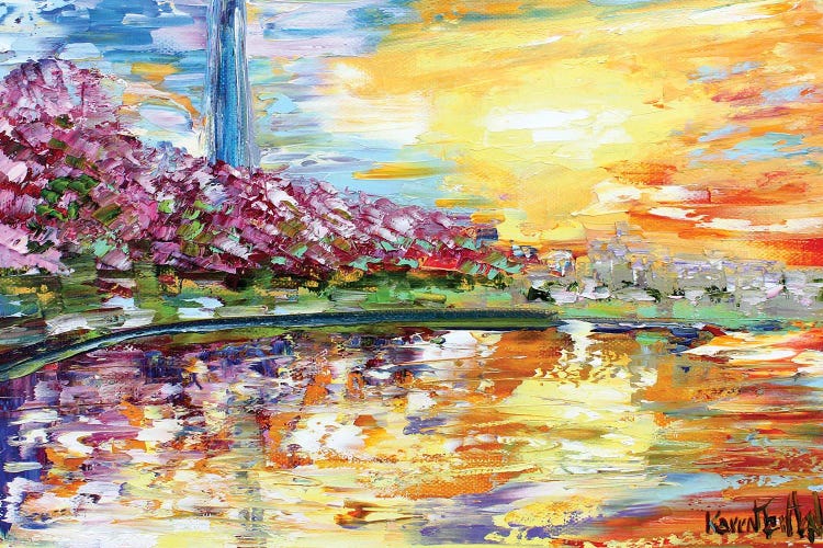 Spring Sunset In DC by Karen Tarlton wall art