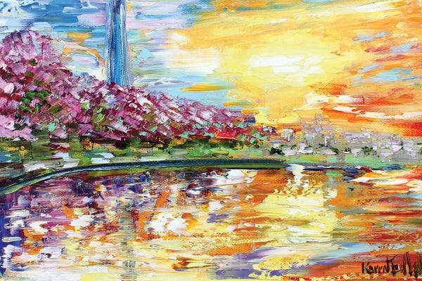 Washington, D.C.: Spring Sunset In DC by Karen Tarlton