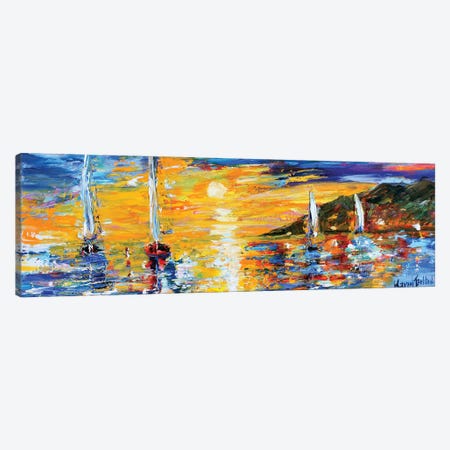 Sunset Sailing Canvas Print #KRT151} by Karen Tarlton Canvas Artwork