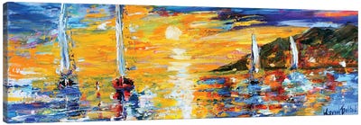 Sunset Sailing Canvas Art Print - Karen Tarlton