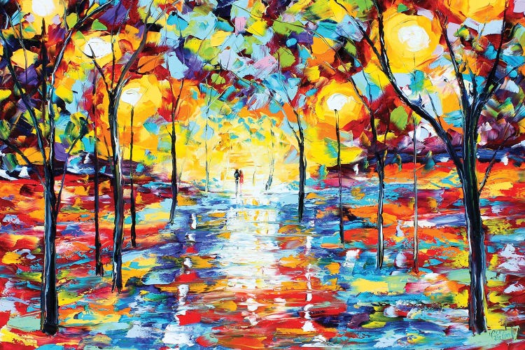 Warm Glow Of Night Giclee Native Resolution by Karen Tarlton wall art