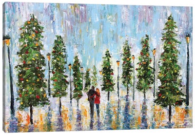 Winter Romance Canvas Art Print - Karen Tarlton