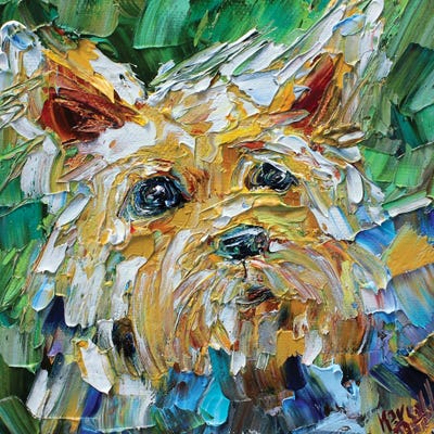 Yorkie by Karen Tarlton metal wall art