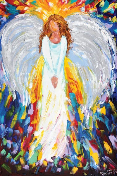 Palette Knife Prints: Angel Of Hope by Karen Tarlton