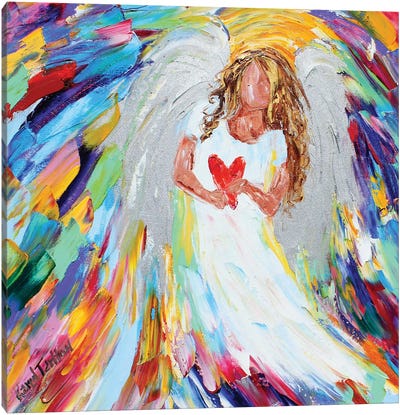 Angel Of Love Canvas Art Print - Karen Tarlton