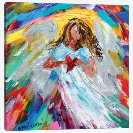 Angel Of My Heart Canvas Print #KRT21} by Karen Tarlton Canvas Wall Art