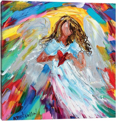 Angel Of My Heart Canvas Art Print - Karen Tarlton