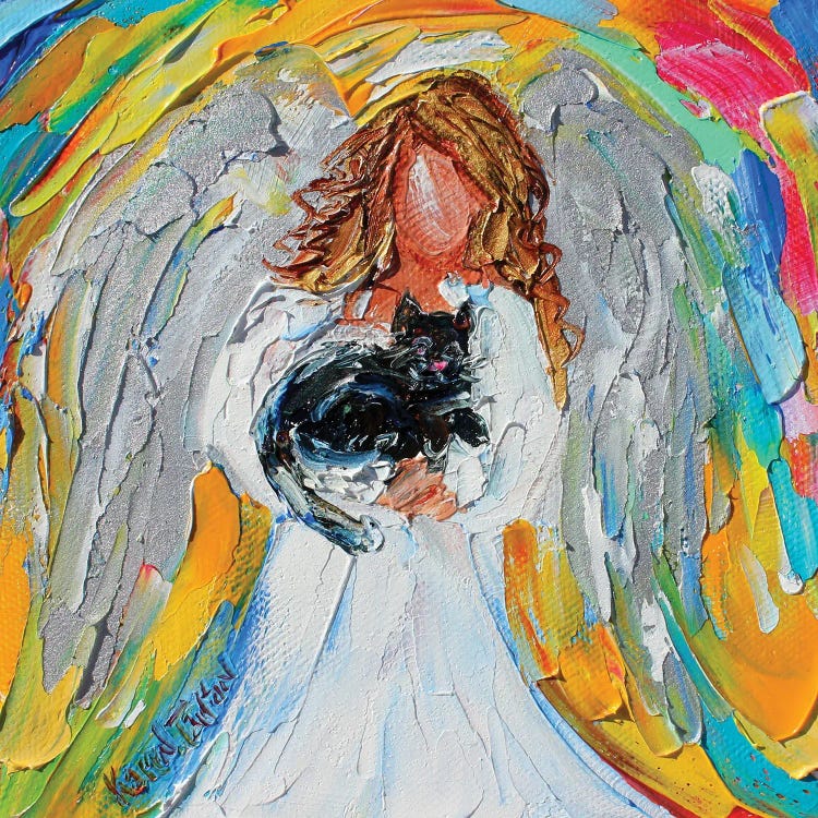 Angel With Cat