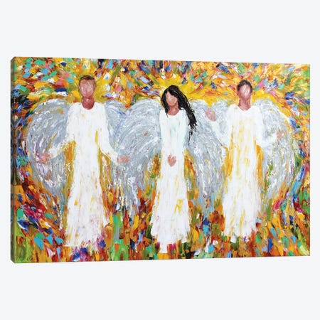 Angels Three Canvas Print #KRT26} by Karen Tarlton Art Print
