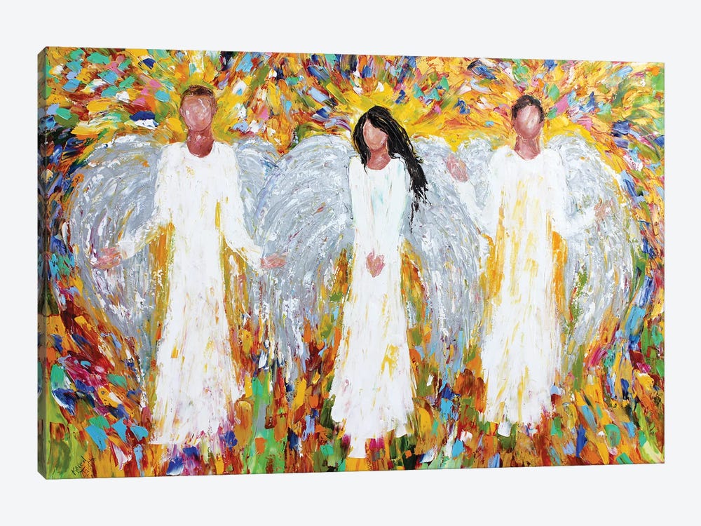 Angels Three by Karen Tarlton 1-piece Canvas Art