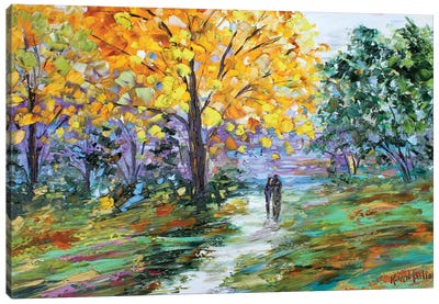 Autumn Romance Canvas Art Print - Karen Tarlton