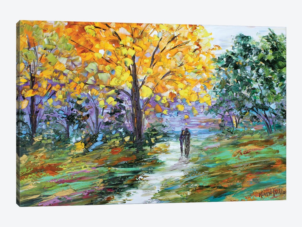 Autumn Romance by Karen Tarlton 1-piece Canvas Artwork