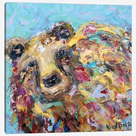 Bear Canvas Print #KRT31} by Karen Tarlton Art Print