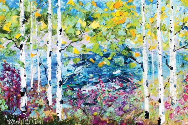 Spring: Birch Trees Spring by Karen Tarlton