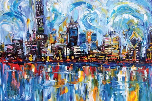 Fine Art Print: Chicago Skyline by Karen Tarlton