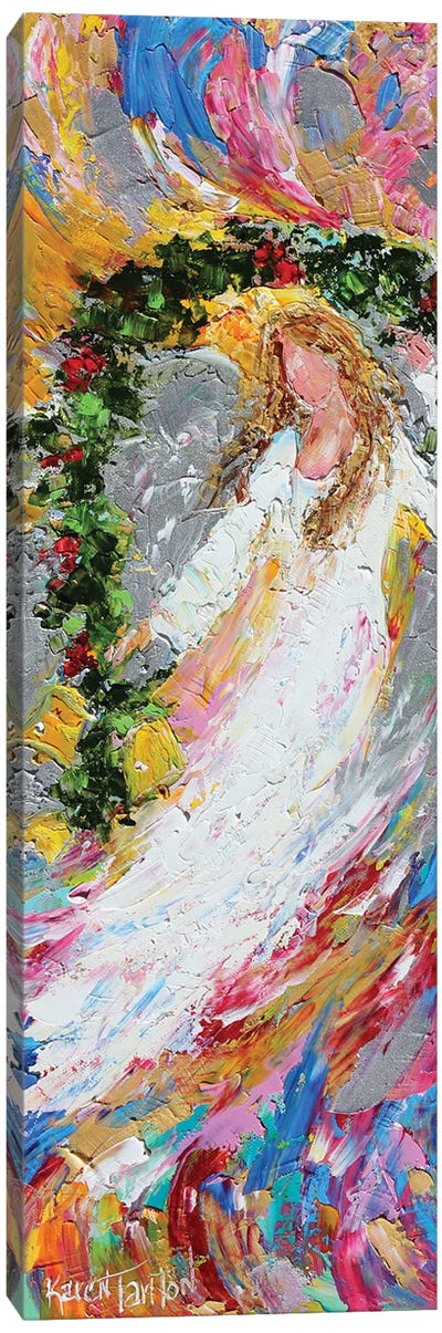 Christmas Angel Canvas Art Print - Karen Tarlton