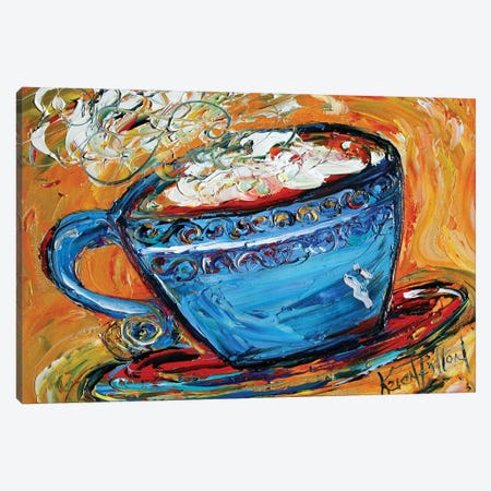 Coffee Canvas Print #KRT47} by Karen Tarlton Canvas Print