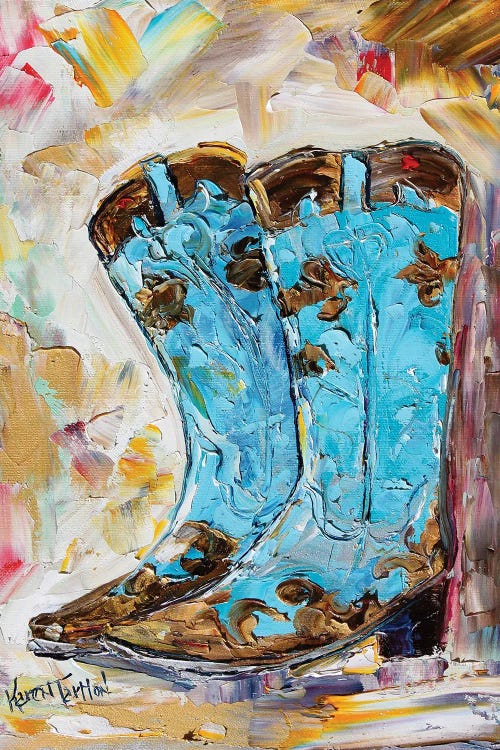 Cowyboy Boots by Karen Tarlton wall art