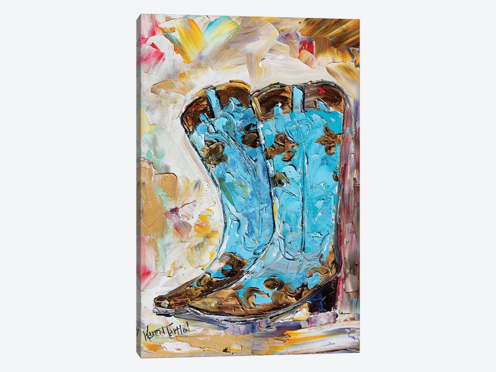 Cowyboy Boots by Karen Tarlton 1-piece Art Print