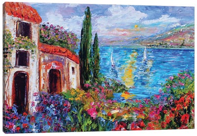 Amalfi Coast Canvas Art Print - Karen Tarlton