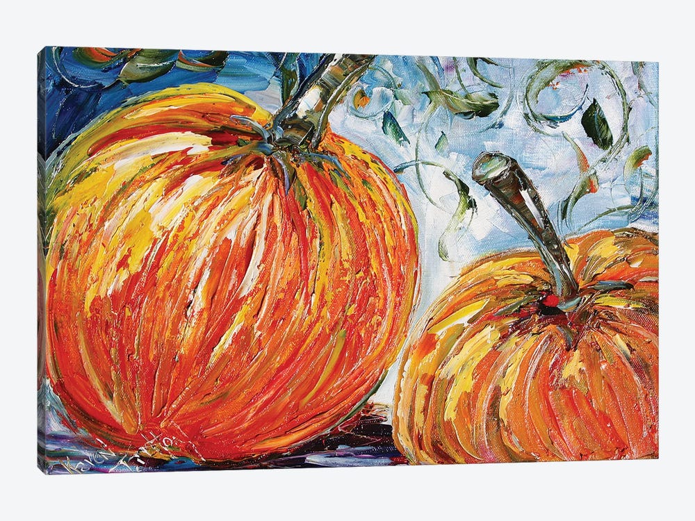 Fall Pumpkins by Karen Tarlton 1-piece Art Print