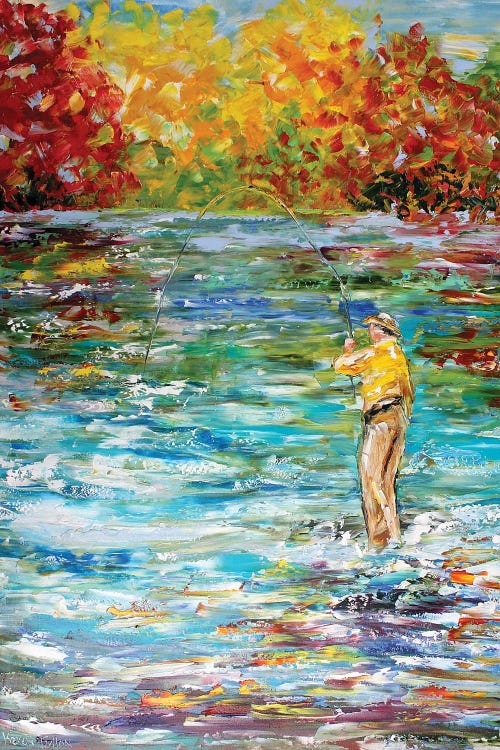 Fly Fishing by Karen Tarlton wall art