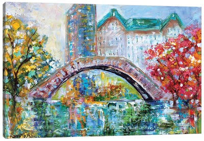 Gapstow Bridge Canvas Art Print - Karen Tarlton