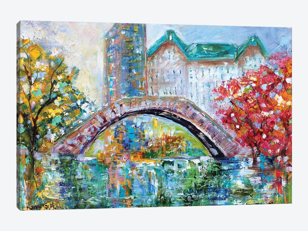 Gapstow Bridge by Karen Tarlton 1-piece Canvas Print