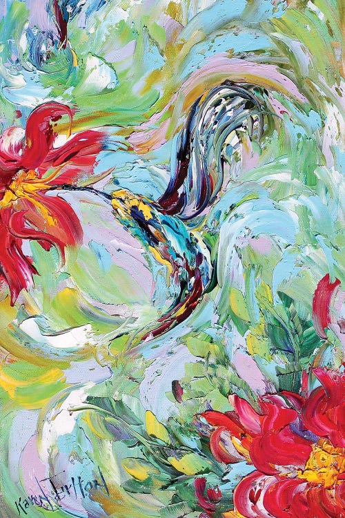 Hummingbird Giclee Native Resolution by Karen Tarlton wall art