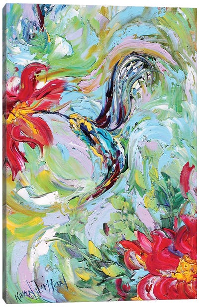 Hummingbird Giclee Native Resolution Canvas Art Print - Karen Tarlton