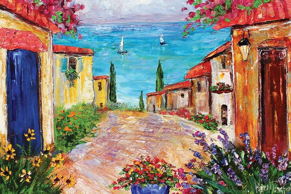 Kitchen: Lake Como by Karen Tarlton
