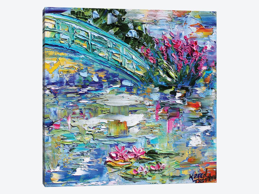 Lily Pond by Karen Tarlton 1-piece Canvas Artwork