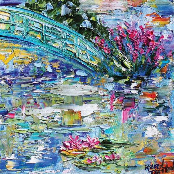 Palette Knife Prints: Lily Pond by Karen Tarlton