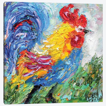 Little Rooster Canvas Print #KRT85} by Karen Tarlton Canvas Art Print