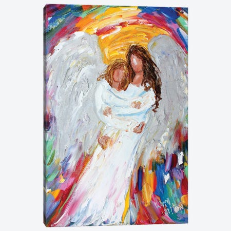 Angel And Child Canvas Print #KRT8} by Karen Tarlton Canvas Art Print