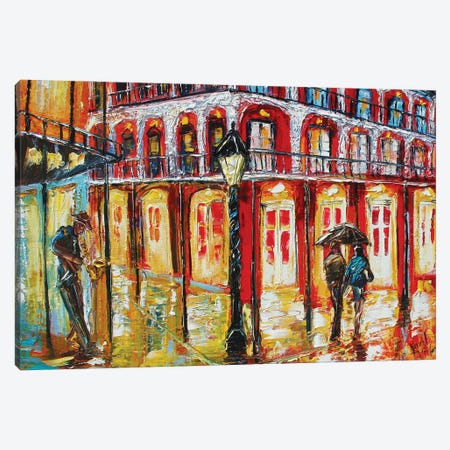 New Orleans French Quarter Canvas Print #KRT95} by Karen Tarlton Canvas Artwork