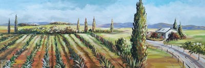 Maria Kireev - Canvas Prints: Green Fields Of Galilee by Maria Kireev