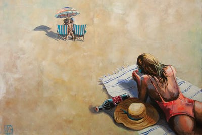 Maria Kireev - Canvas Prints: Hot Sand by Maria Kireev