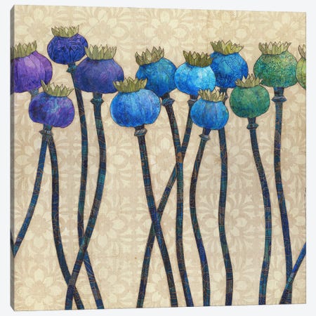 Poppy Pods In Harmony Canvas Print #KRZ29} by Karen Sikie Canvas Artwork