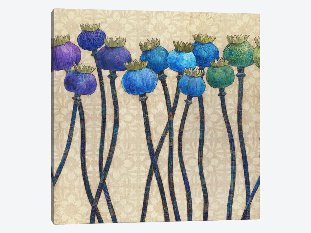 Poppy Pods In Harmony by Karen Sikie 1-piece Canvas Art