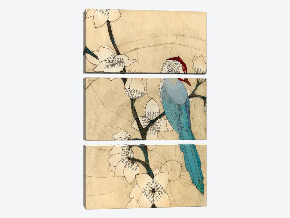 Summer Bird by Karen Sikie 3-piece Canvas Artwork
