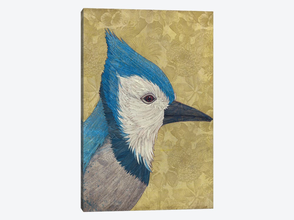 Blue Jane by Karen Sikie 1-piece Canvas Art Print
