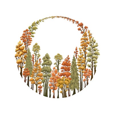 Autumn Forest Ring by Kaari Selven canvas print