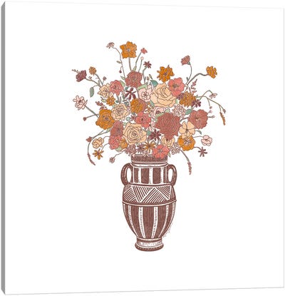 Floral Amphora Canvas Art Print - Kaari Selven